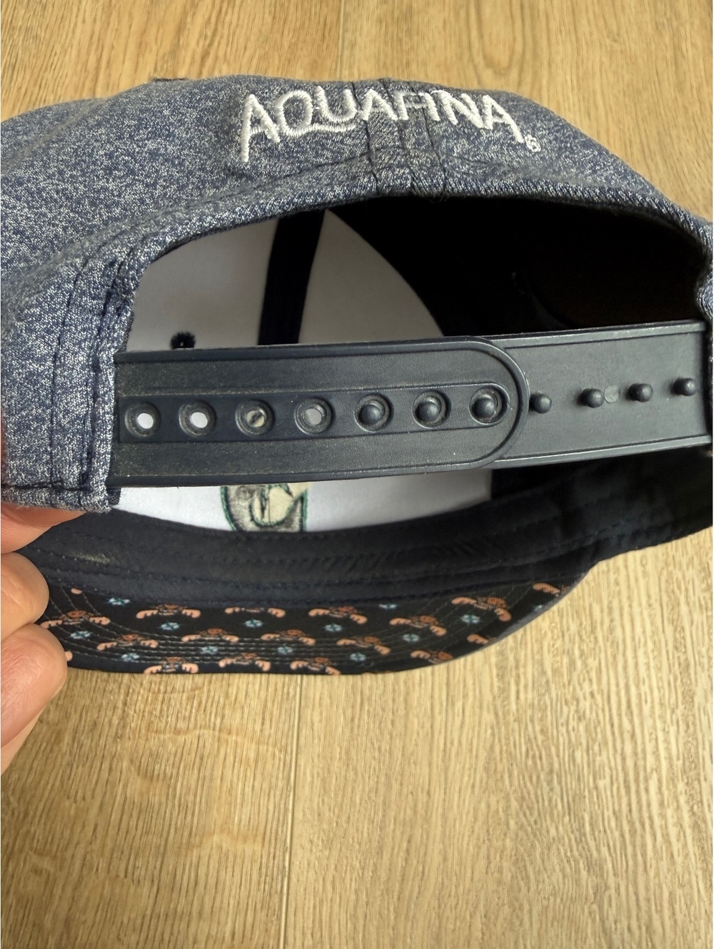 Seattle Mariners Aquafina Moose Snapback Hat MLB Melange Gray Novelty Brim Cap - Picture 9 of 9